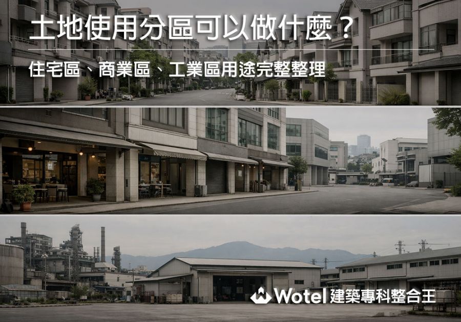 土地使用分區可以做什麼?住宅區、商業區、工業區用途完整整理