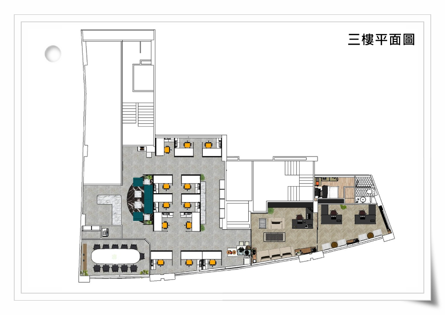 北投農會內部各樓層Sketchup圖