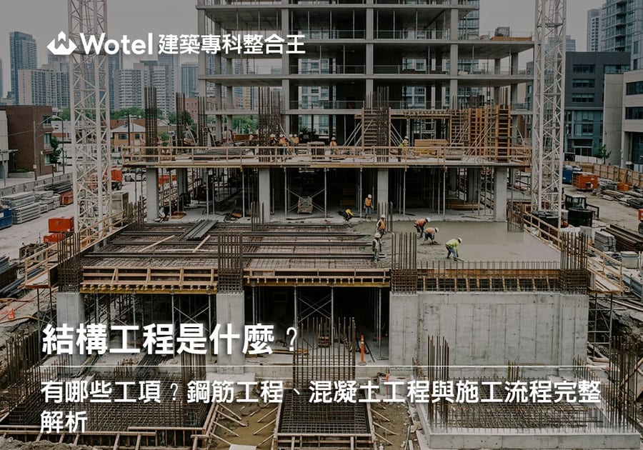 結構工程是什麼?有哪些工項?鋼筋工程、混凝土工程與施工流程完整解析